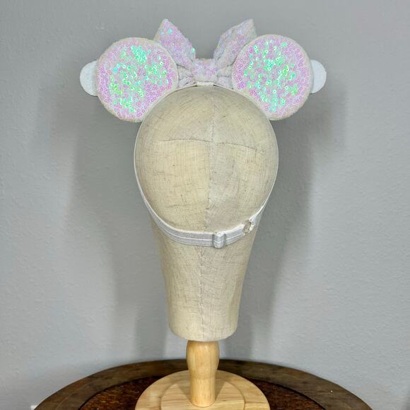 Gingerbread Cookie Elastic Minnie Ears | Disney-Inspired Adjustable Headband - Picture 4 of 5